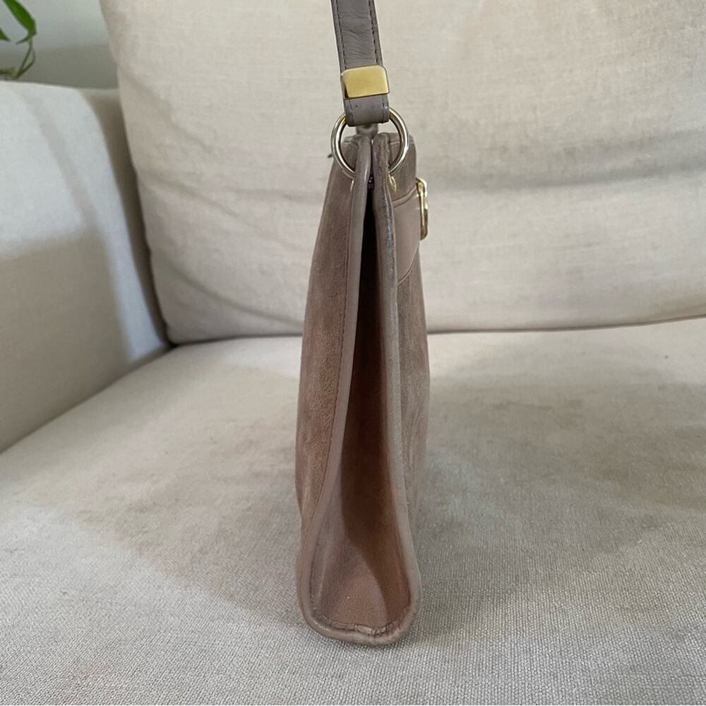 DIOR Christian Dior Taupe / Light Brown Suede Leather Shoulder Bag - Picture 9 of 16